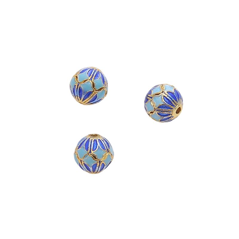 Copper Cloisonn Beads Charm Accessories For DIY Jewelry Making Bracelet Earring Necklace