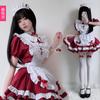 Cross goth loli maid costume halloween adult costume anime dress soft girl dress