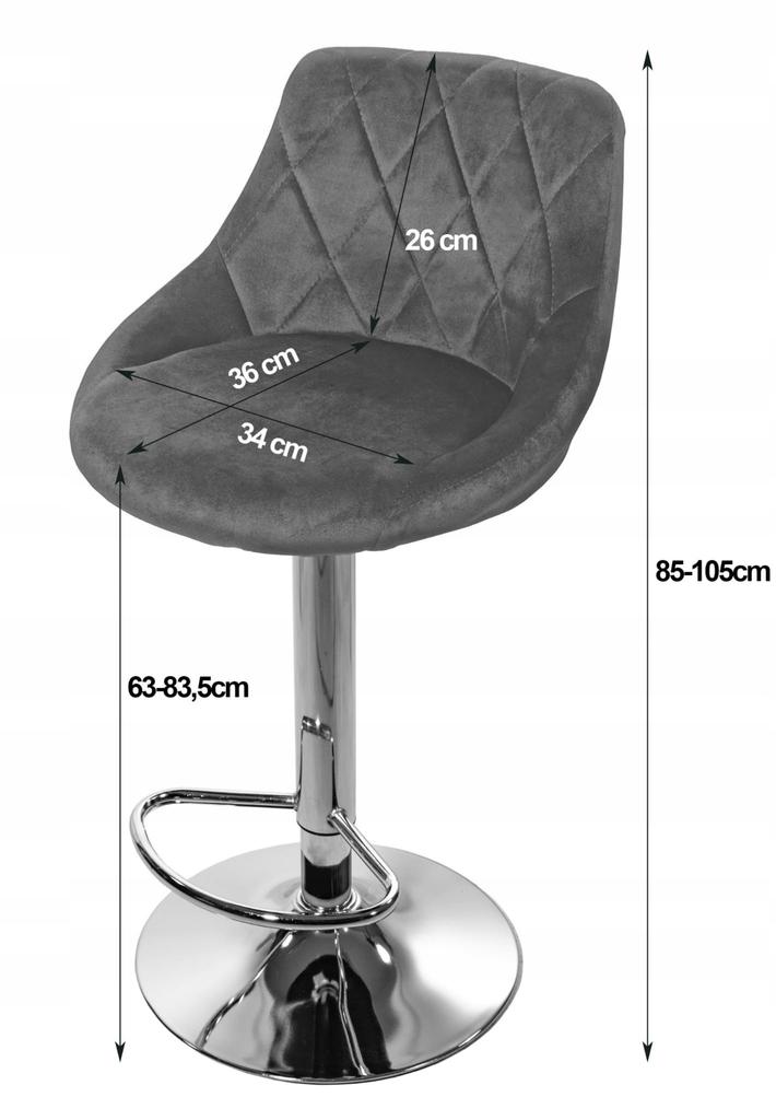 KAST stool - black velvet / gold base x 2