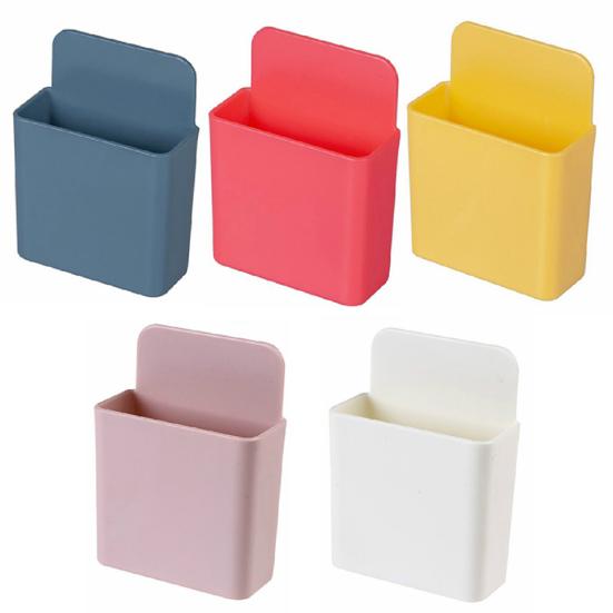 Storage Container Free Punch Storage Mobile Phone Holder Wall Mount Remote Control Storage Box for Bedside Table