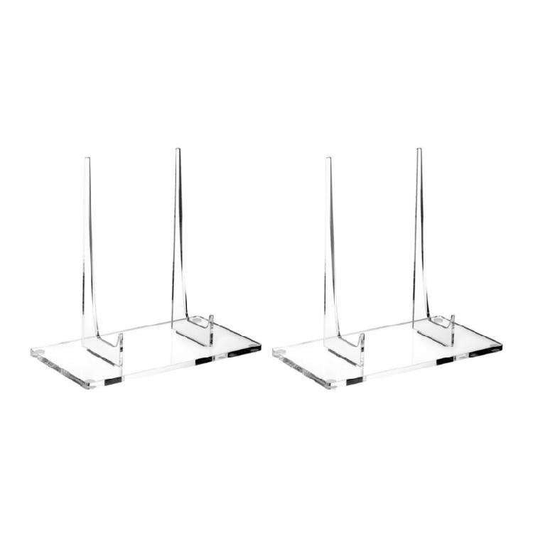 Acrylic Display Holders Plastic Display Stand Easel for Decorative, Clear Easel Stand for Postcard and Small Pictures