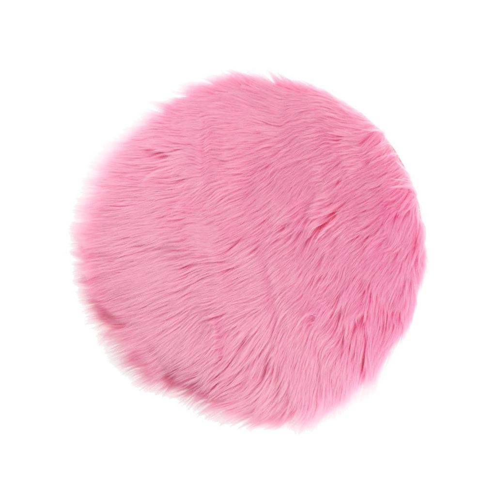 Artificial Sheepskin Mat Soft and Cozy Faux Fur Seat Cushion Pad