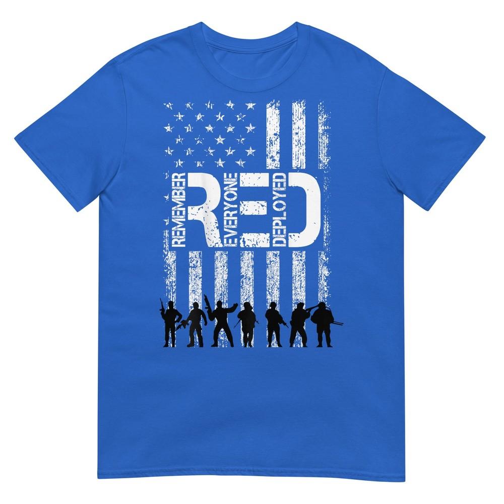On Fridays We Wear Red Military Veteran Day Us Flag Back TShirt