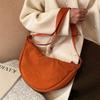 Handbag Single Shoulder Bags Nylon Canvas Dumpling Bag Fashion Half-moon Bag  Unisex