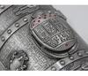 Ancient Egyptian Scarab Double-Layer Jewelry Box with Lock