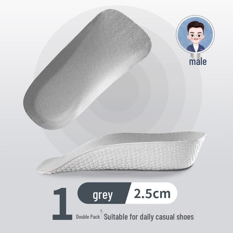 Unisex Unsichtbare Höhenverstärkende Fußgewölbestützende Einlegesohlen für Komfort und Stoßdämpfung