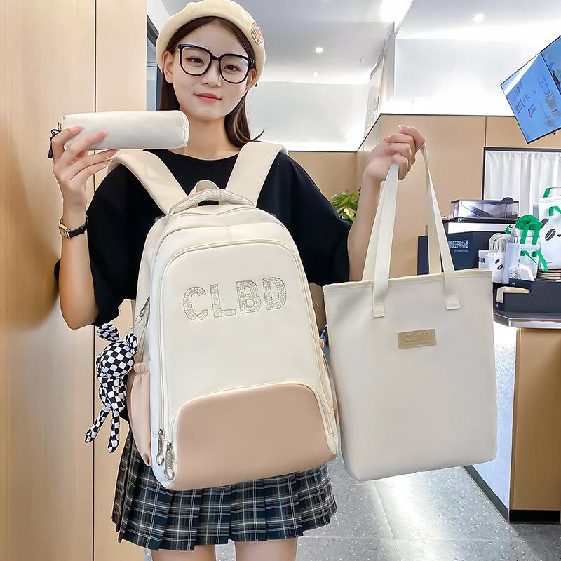 

Новая студенческая школьная сумка, младшие школьники, школьный рюкзак для старшей школы, рюкзак для колледжа, повседневный простой компьютерный рюкзак