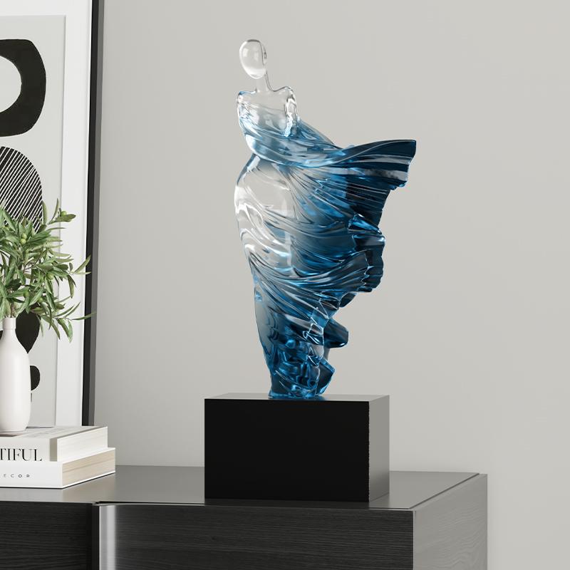 Figurines Nordic Abstract Character Resin Sculpture Crafts Office Cafe Table Ornament Art Living Room Desktop Statues Home Decor