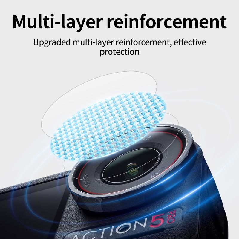 For DJI Action 5 Pro Tempered Glass Film Lens Film Film Screen Protector for Action 5 Pro Camera Accessories
