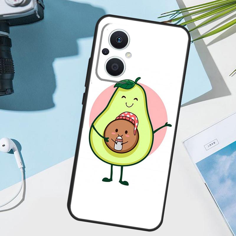 Lovely Avocado Cover For OPPO Reno 14 F 13F 12F 11F 10 11 12 13 Pro 7 8 Lite OPPO Find X9 X5 X6 X8 Pro Case