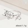 Simple Style Leaves Design Opening Rings with Marquise Round CZ for Women Stylish Wedding Party Accessories Fancy Gift