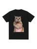 Tole Tole Cat T Shirt Cute Cats Meme  Y2k T-Shirt Wounisex Clothes Soft Breathable Casual Short Sleeve T-Shirts Top