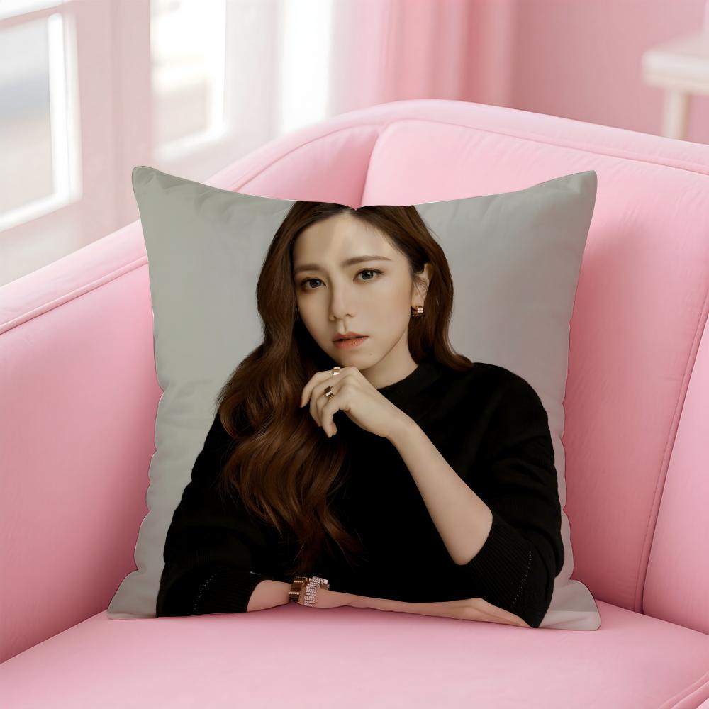 Popular fashion Chinese singer GGEM Cushion Cover Pillowcase Short Plush Invisible zipper Room Sofa Cushion Cover