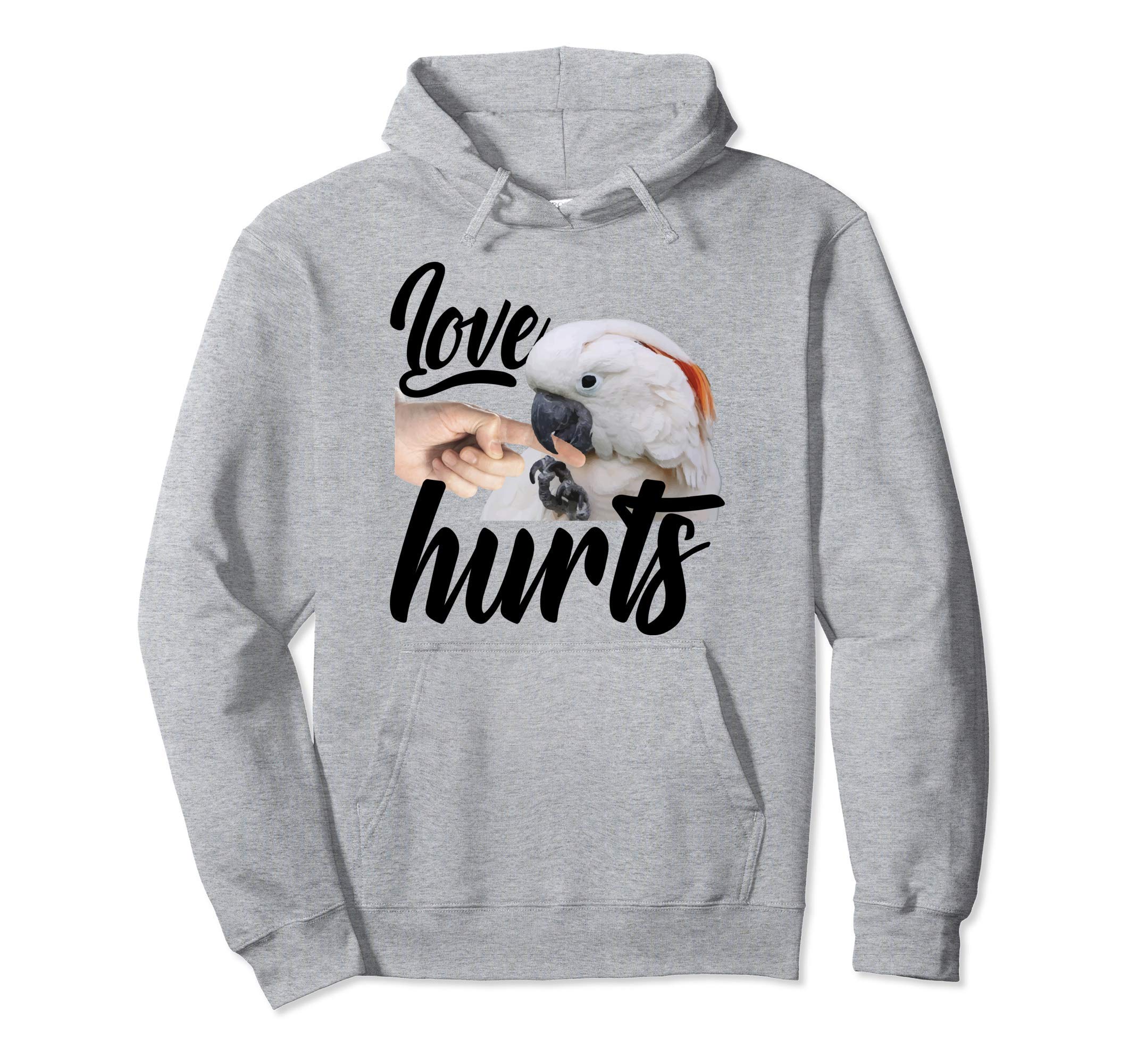 

Parrot Bird Gift for Mom or Dad Funny Parrot Hoodie - сірий колір