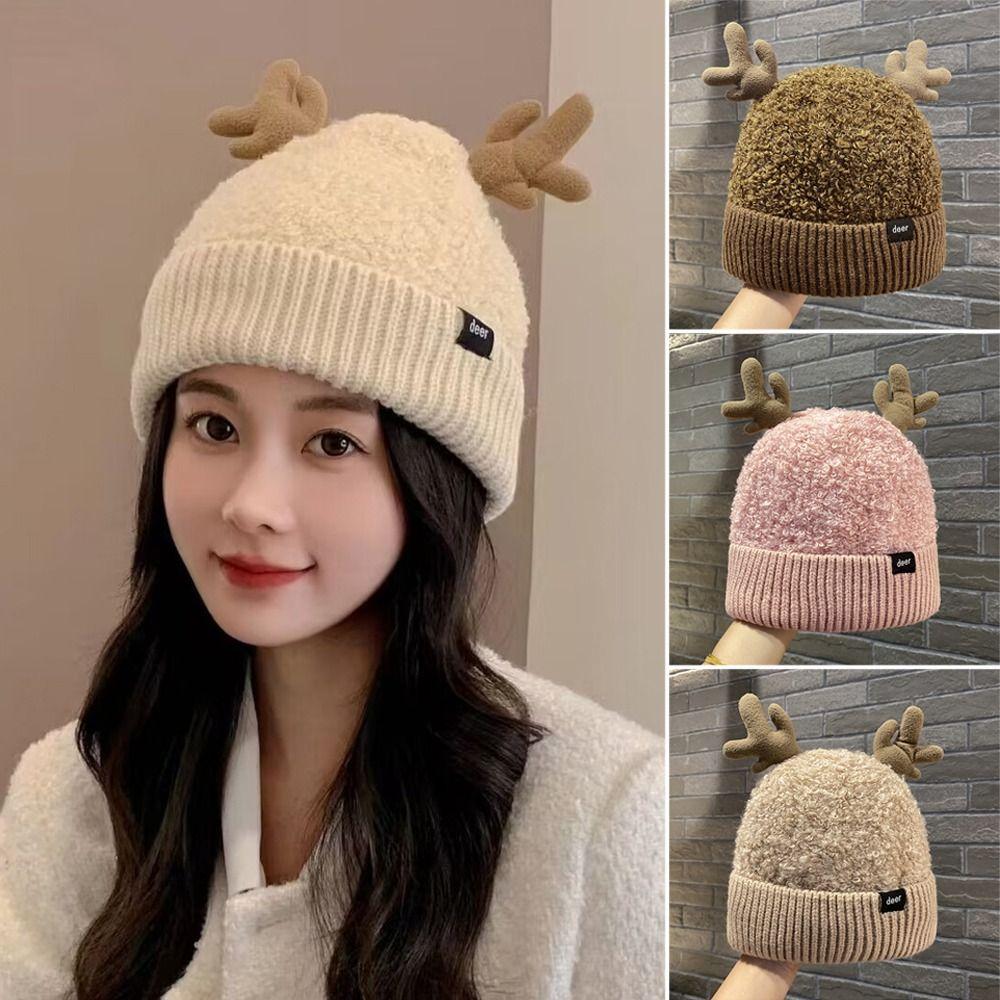 

Сплошной цвет вязаная шапка утолщенный капот шапки повседневные шапочки для верховой езды