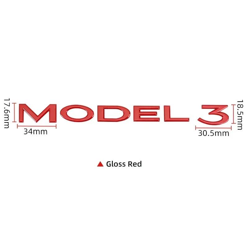 Autoaufkleber Tesla 3D ABS Logo Emblem Buchstaben Auto Kofferraumplakette Hintere Buchstabenbeschriftung Galvanisiert Für Tesla MODEL 3 Y Zubehör