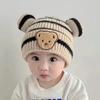 Children's Hats Infants Autumn and Winter Knitted Hats Baby Warm Thickened Boys and Girls Ins Cute Wool Hats