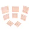 1Set 1:12 Dollhouse Miniature Photo Frame With Rear Cover Simulation Furniture Model Living Scene Decor Toy Doll House Accessories