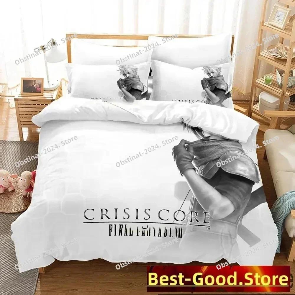 3D Game Crisis Core Final Fantasy VII Bedding Set Printed Single Comforter Duvet Cover Pillow Case 3 Pieces Sets Kids Adult Size