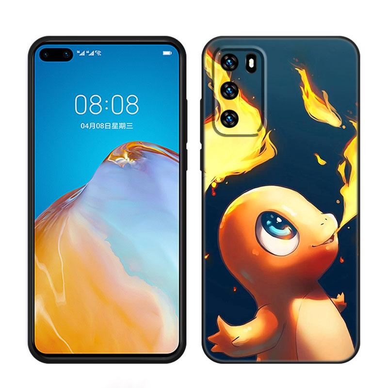 Cute CCharmander PPokemon Phone Case For Huawei Pura 70 Ultra P20 P30 P40 Lite P60 Art P50 Pro P50E P Smart 2018 2019 2020 2021