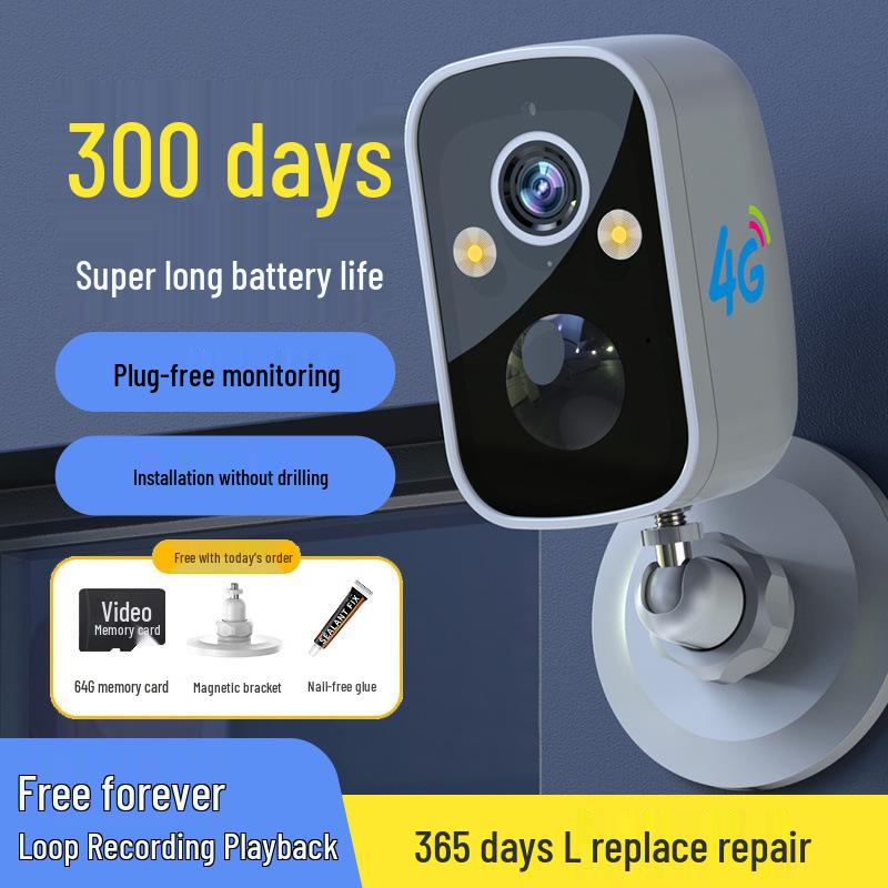 Wireless AI Smart Outdoor Camera with Remote Monitoring