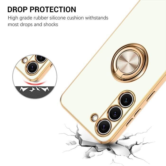 Protective Case - BOOLING - for Samsung Galaxy S21 FE - Flexible - Luxury - Anti-Scratch - White