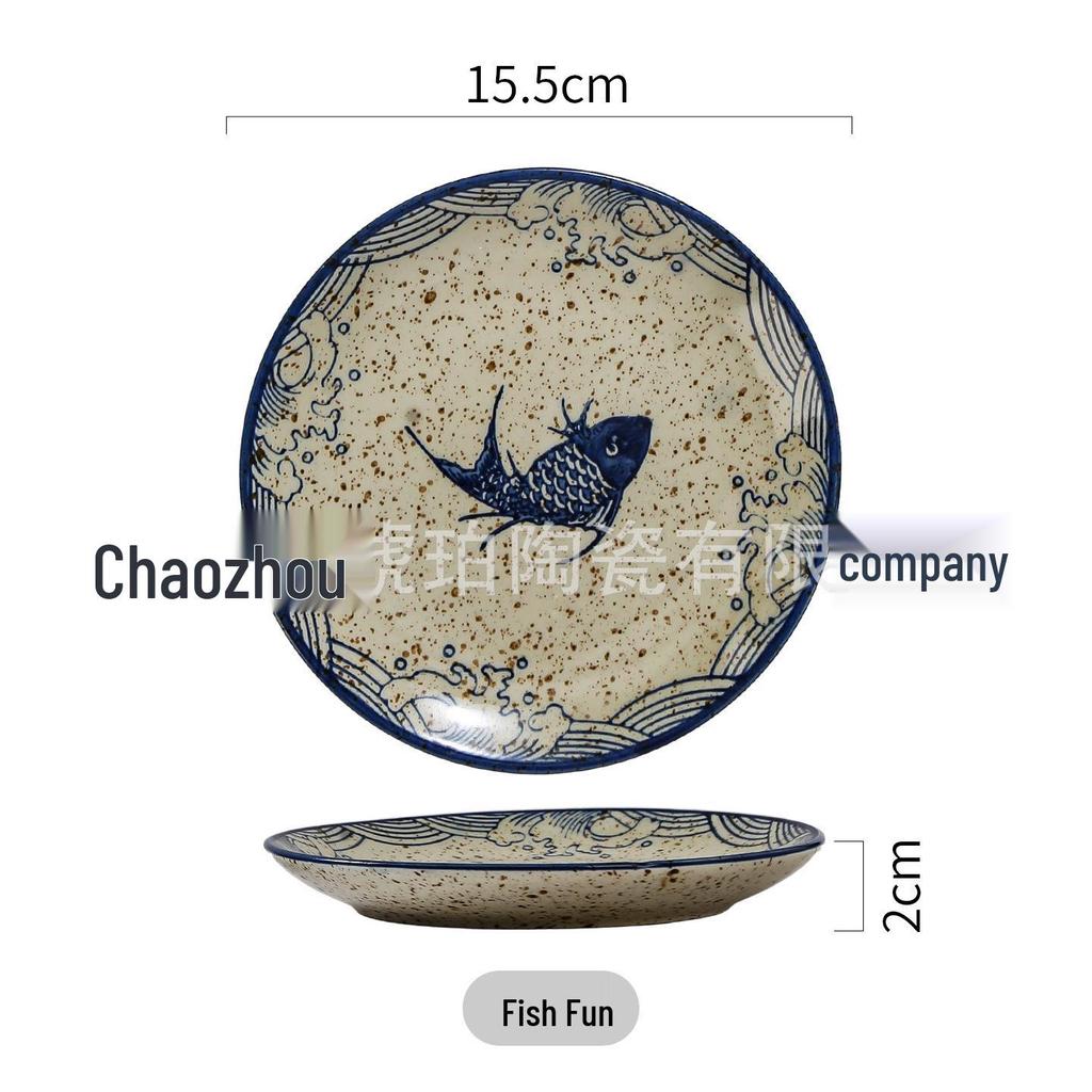 6-Zoll Chinesische Keramik Knochenschale für Obst, Gebäck oder Speisereste