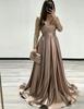 New French satin fishtail light luxury elegant temperament annual meeting host dress sequined long dress