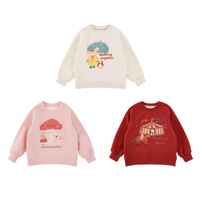 Girl's Fleece Lined Cartoon Sweatshirt