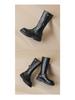 Women's 2024 Autumn/Winter Platform Knee-High Chunky Heel Boots with Thick Soles