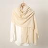 Autumn and winter hot-selling new monochrome linen women's scarf popular solid color cotton and linen feel long towel