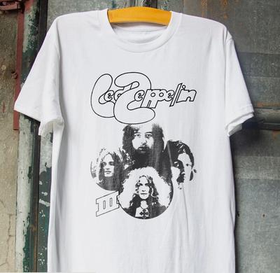 Led Zeppelin III Unisex White T-shirt Size S-5XL