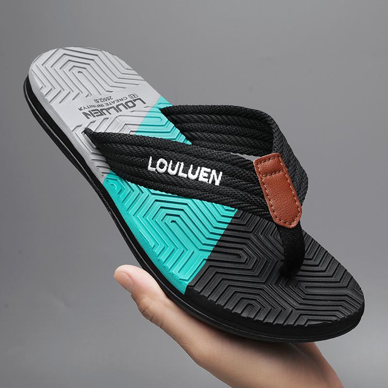 Fashion High Quality Brand Men Flip Flops Summer Beach Flip Flops Men Fashion Breathable Casual Men 2024 Summer Outdoor Beach Slippers