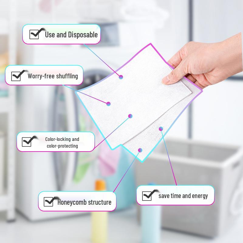 Color Lock Anti-Bleed Laundry Sheets: Anti-Stain, Softening, and Color Absorbing for Washing Machine