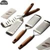 Vegetable Fruit Tools Cheese Grater With Natural Wood Handle Stainless Steel Zester Grater Kitchen Citrus Zester Tool For Ginger