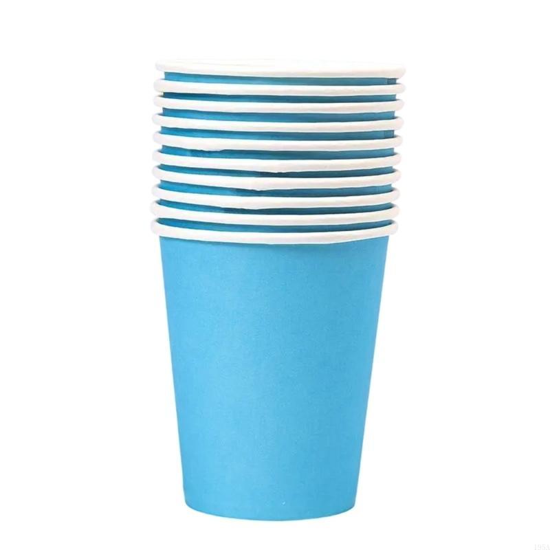 Pack Of 10 Disposable Single Wall Cups Hand Painted Drinking Cup Use Friendly Coffee Cups Durable And Leak Proof Design