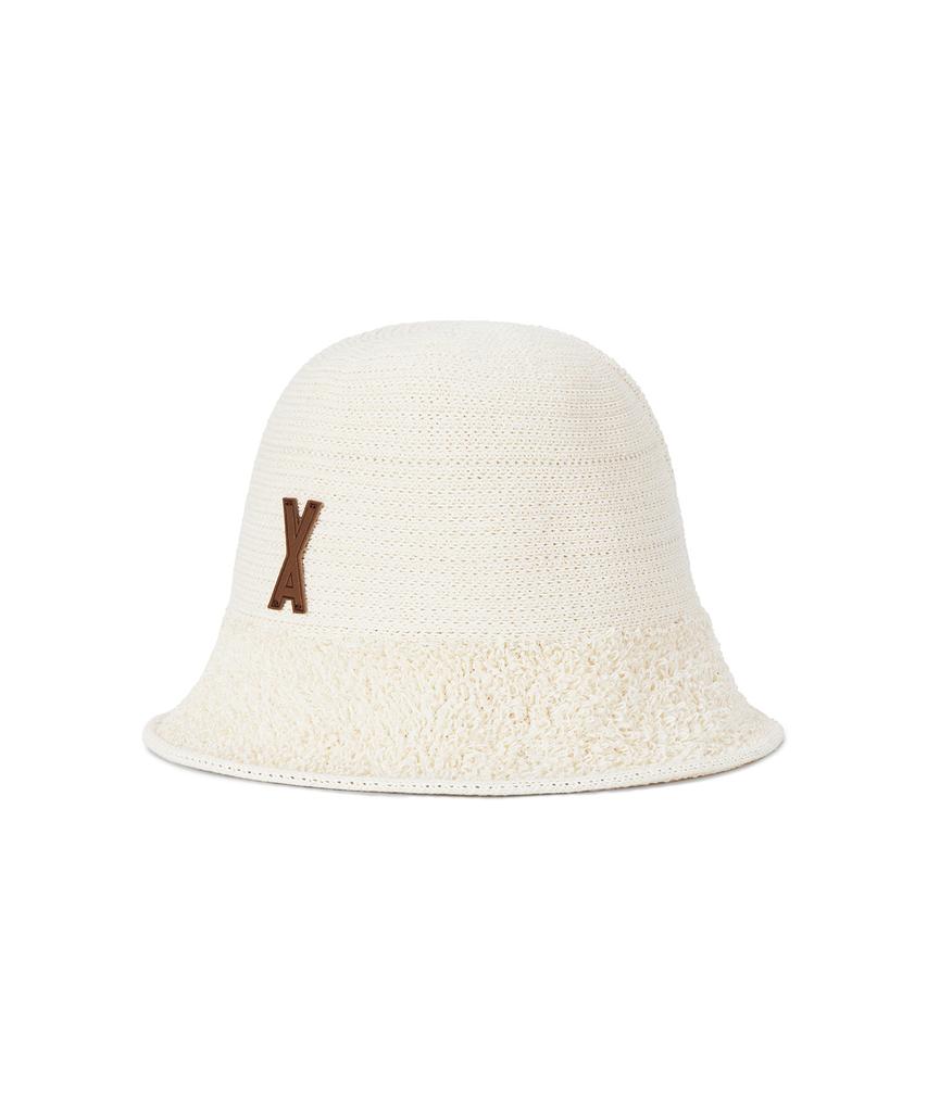 Bajal Va Patch Towel Bucket Hat Ivory