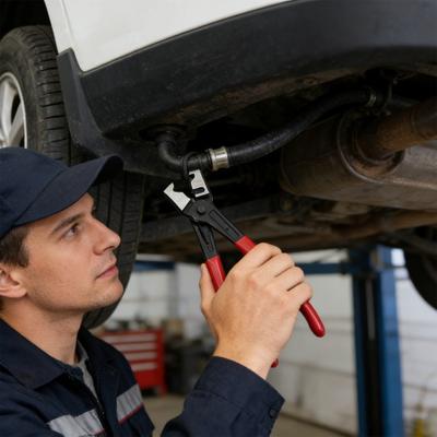 1/4Pcs Automotive Repair Pliers Ergonomic Handle Heavy Duty Carbon Steel Hose Clamp Fuel Line Electrical Disconnect Pliers Car Maintenance Tools