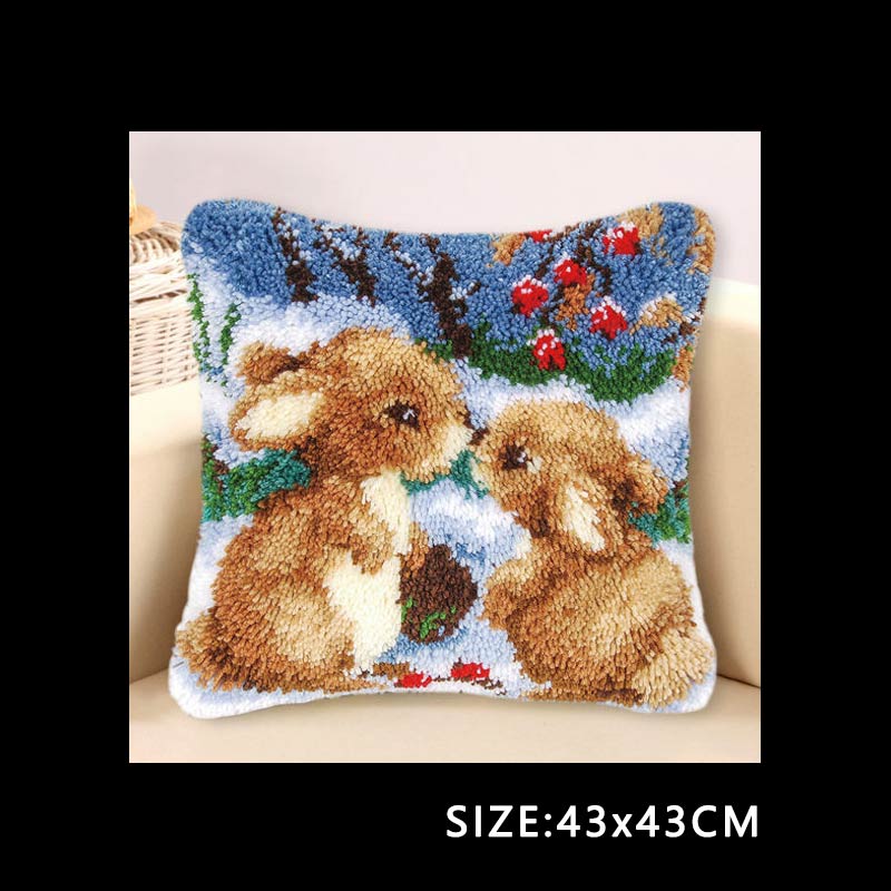 

Набор для ковровой вышивки крючком, подушка, коврик, фоамиран для рукоделия, вязаная подушка, канва для вышивания крестом, сделай сам, вышивка, ковер, крючок для вязания пряжей