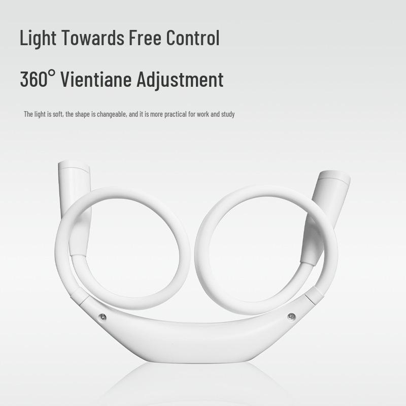 LED USB Rechargeable Neck Light: Eye-Friendly, Portable, Button-Control, Ideal for Reading or Outdoor Use