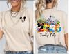 2026 Summer Mickey Classic Character Family Trip Theme Cotton Printed Short Sleeve Tshirt Unisex Unisex Families Children