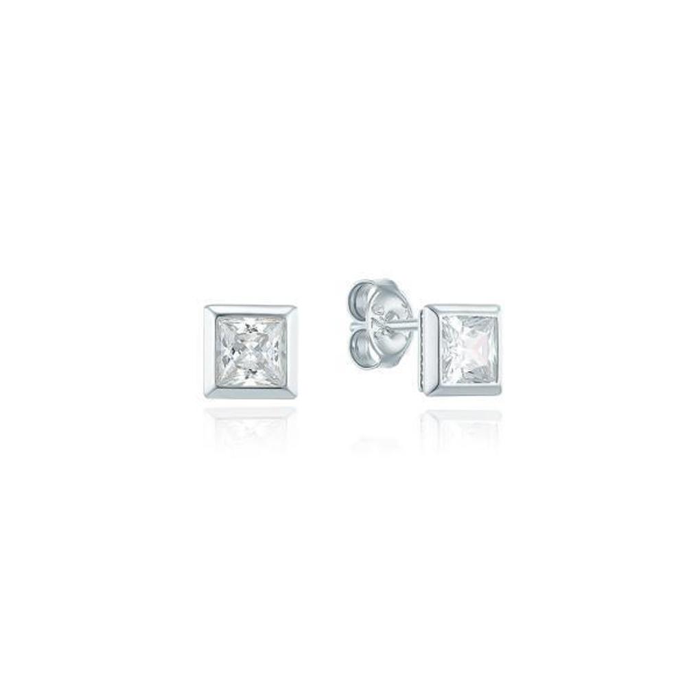 [Puremond] Shine Basic Square Earrings OTS122307DWW
