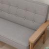Kids Armchair, Kids Sofa with Wooden Frame, Velvet Look, Padded, for Children Aged 3-15 Years Grey