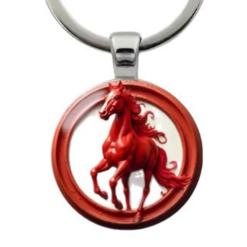 Stylish Horse Pendant Keychain In Alloy Materials for Enhanced Visual Appeal and Multipurpose Functionality