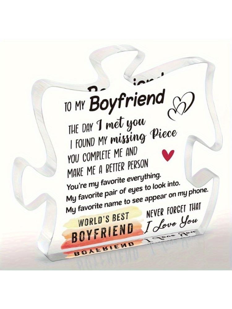 Transparent Puzzle Plaque - Romantic Valentine's & Birthday Desktop Gift