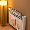 Heavy-Duty Wall-Mounted Radiator Rack - Pull-Out Clothes Drying Shelves & Rods | Space-Saving for Winter Garments (Black/White)