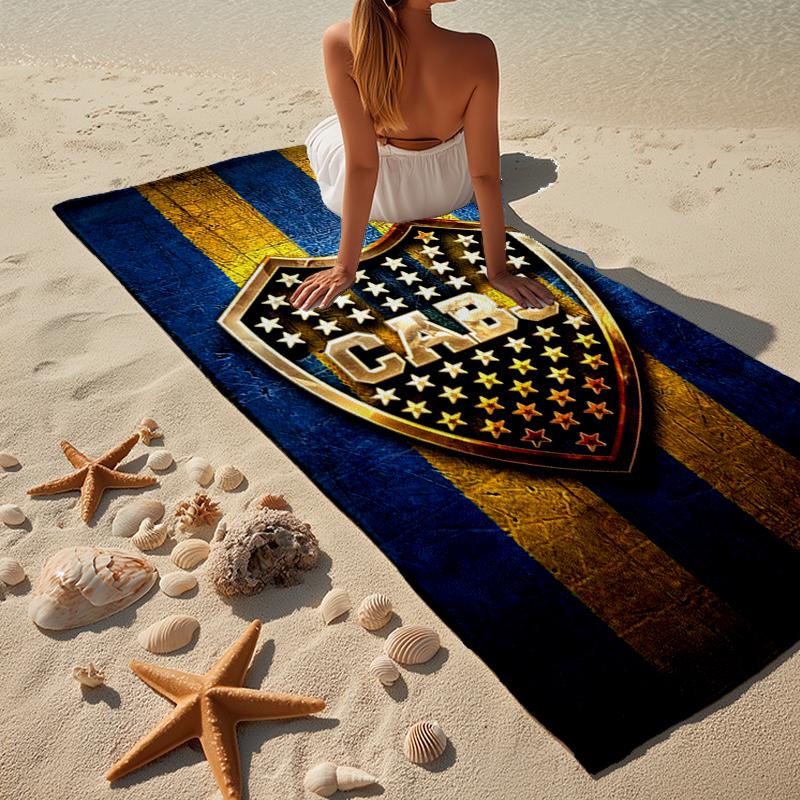 Football Club Emblem Beach Towel, Super Soft Microfiber, Gift for Her/Him, Birthday, for Pool, Beach, Travel, Home Decor Fan gifts