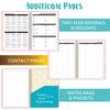 2025-2026 Planner 18-Month Daily Weekly Monthly Planner Organizer Runs Jul. 2025 - Dec.2026 Spiral Agenda Book for Office School Supplies