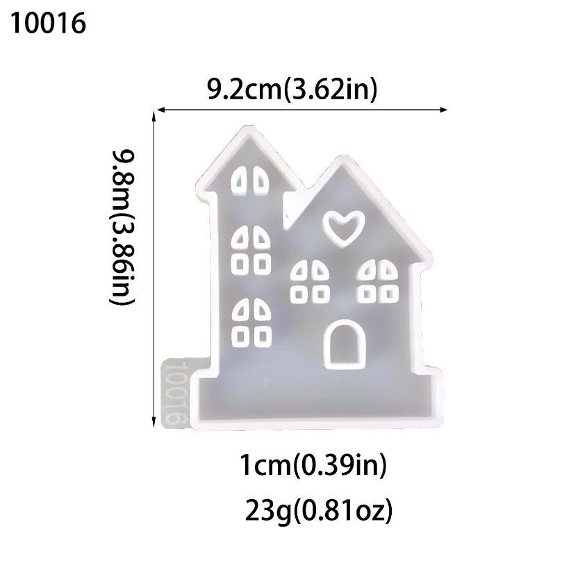 

DIY Heart House Candlestick Silicone Mold Window Houses Tea Light Candle Holder Craft Gift Making Resin Gps Molds Home Decor 10016