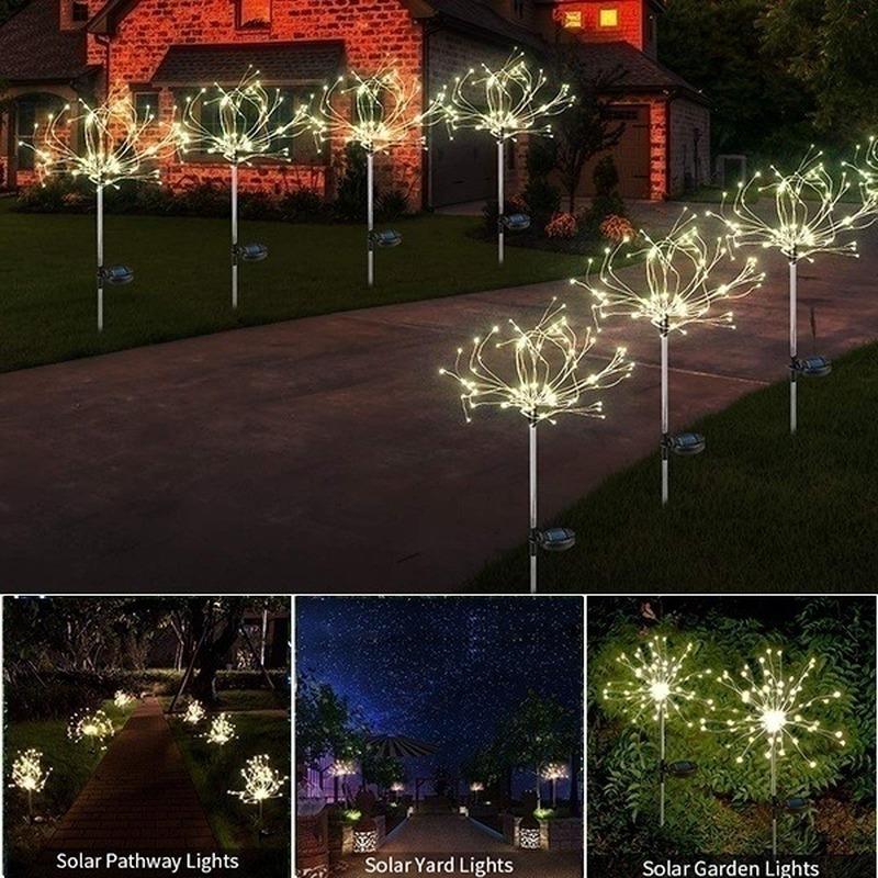 High Quality Solar Ground Inserted Firework Light Outdoor Waterproof Decorative Holiday Umbrella Garden At Affordable S Free Real Reviews With Photos Joom High Quality Solar Ground Inserted, Holiday Pathway Lights Solar